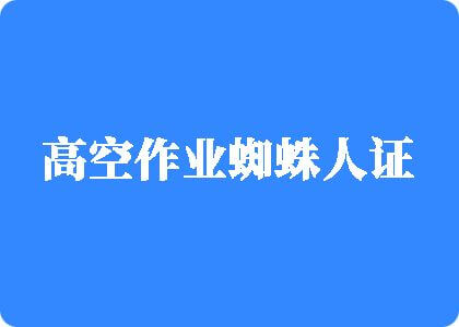 白虎骚BAV高空作业蜘蛛人证